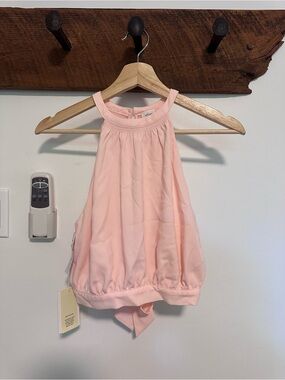 BNWT Aritzia Women’s Sleeveless Halter Top - Blush Pink